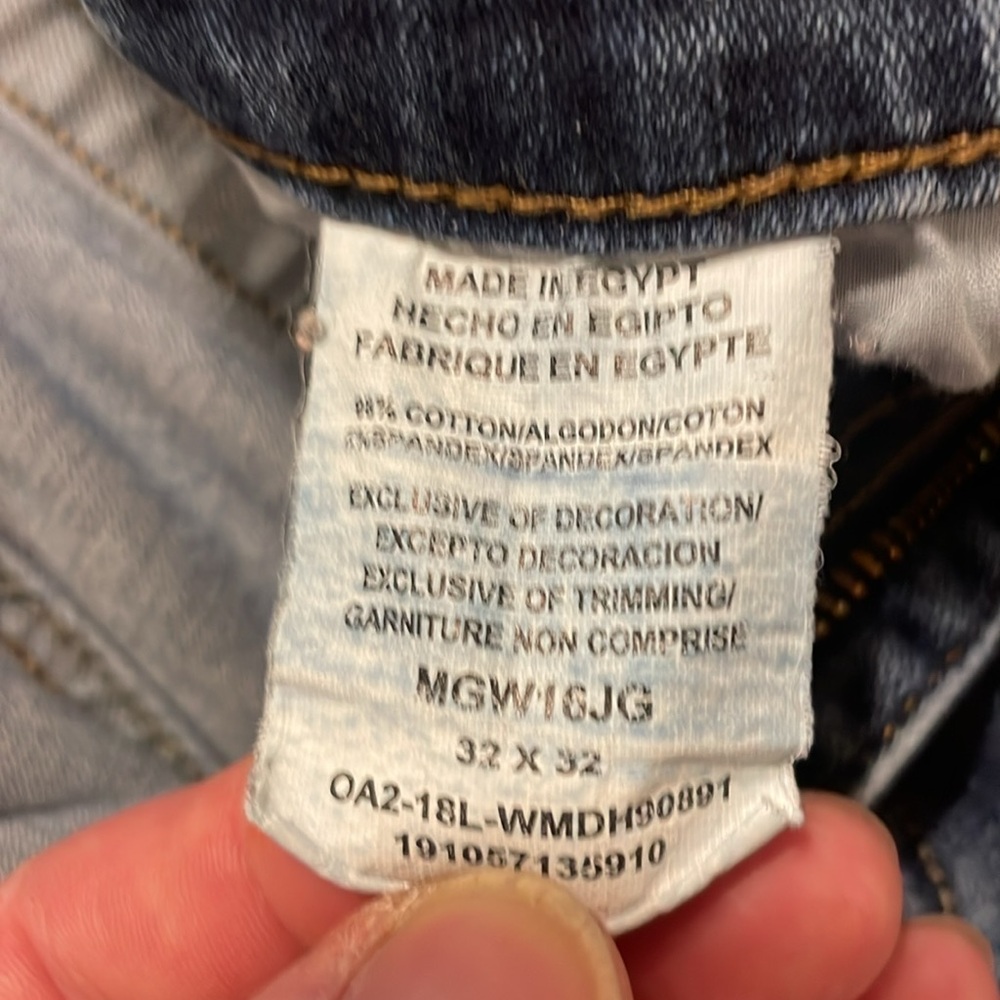 Wrangler Athletic fit blue jeans mens Size 32x32 in excellent condition - Picture 6 of 9